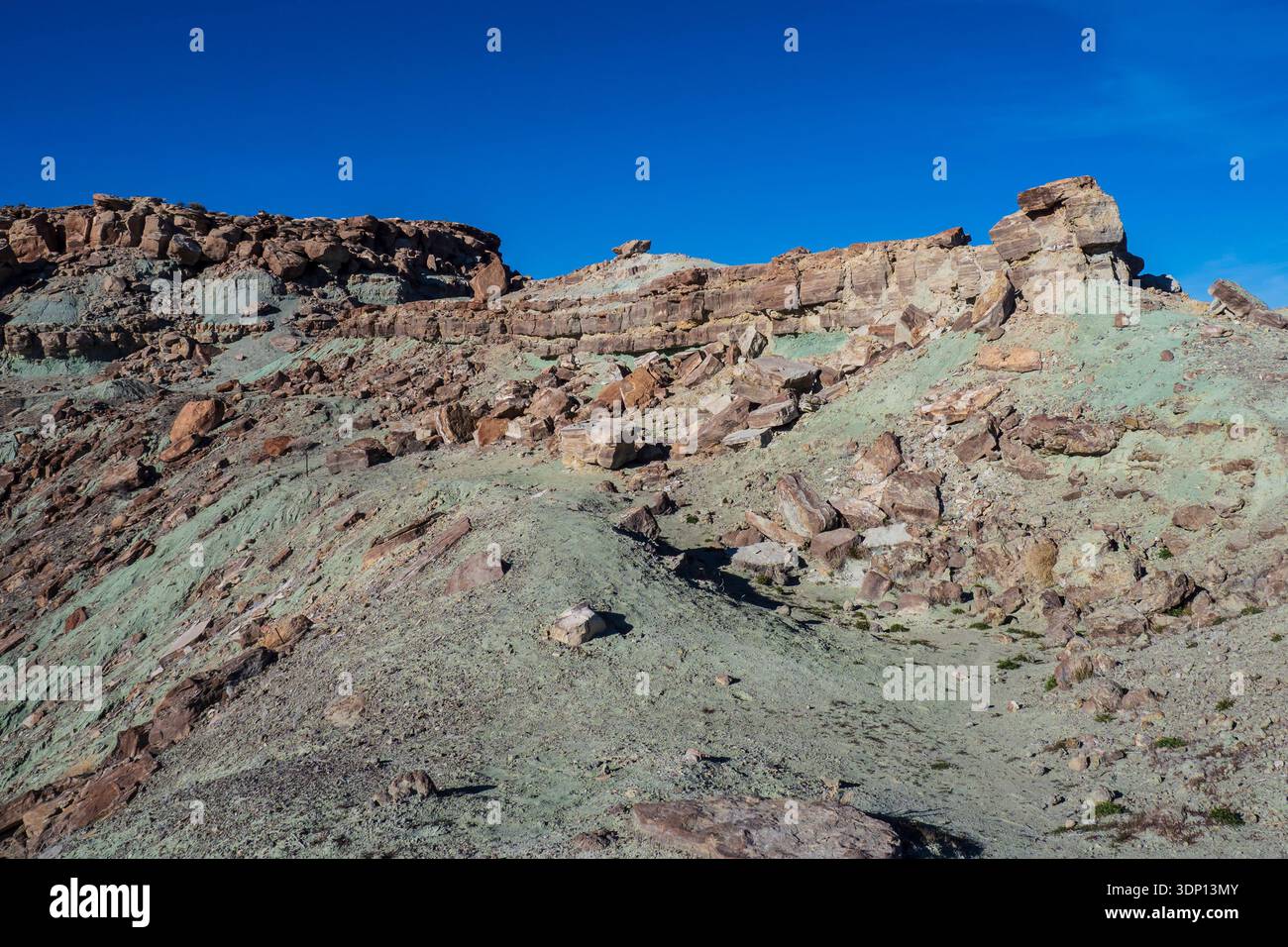 Dalton Wells Dinosaur Quarry site, Utahraptor State Park, Moab, Utah. Stock Photo