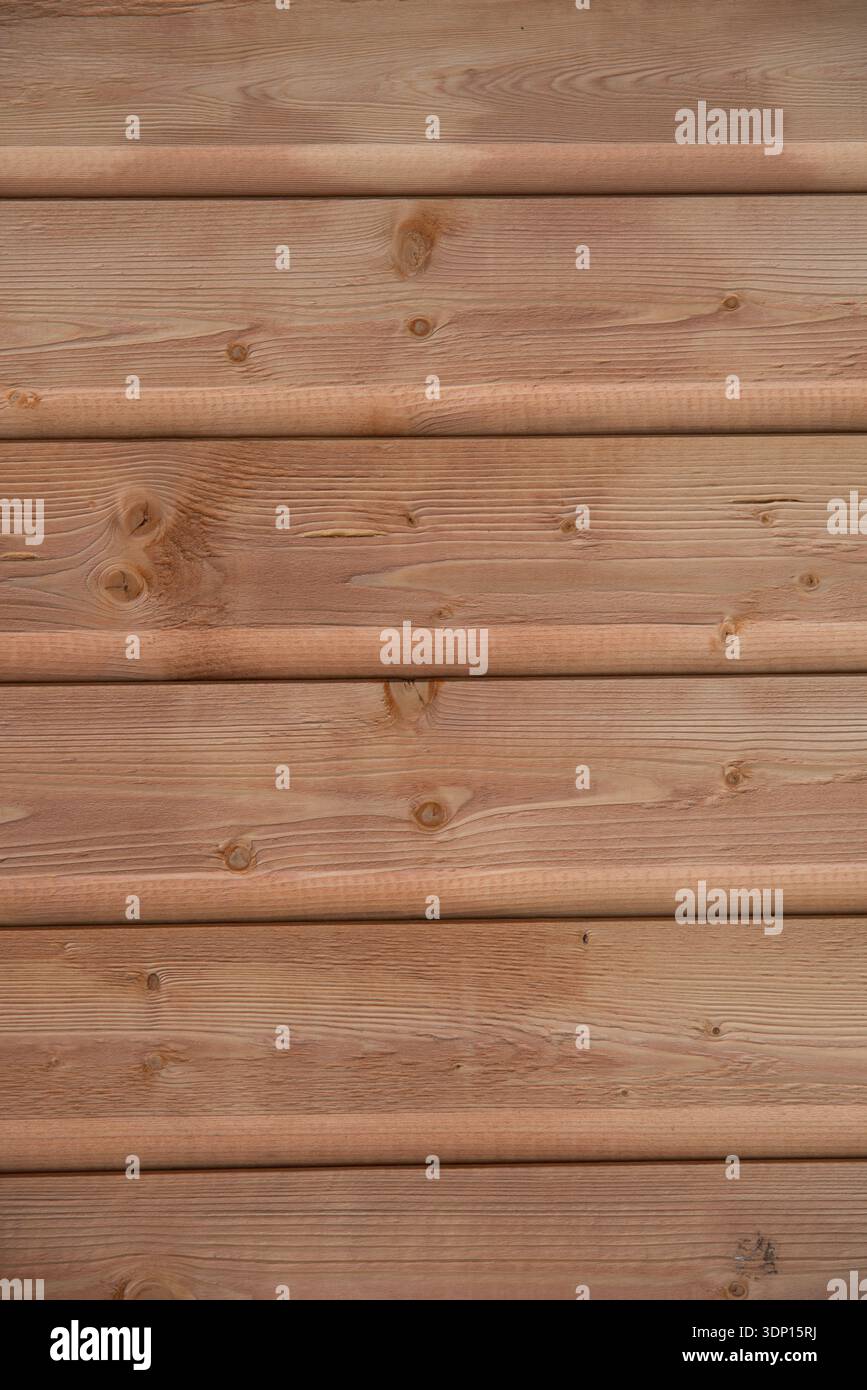 Horizontal light brown wooden planks texture Stock Photo