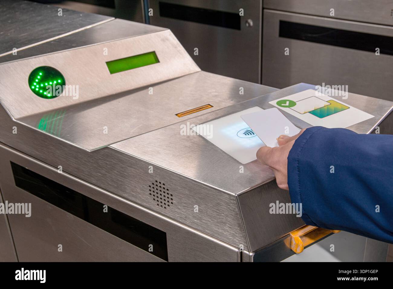 Metrollac Reader Access control turnstile barrier hi-res stock photography and images ...