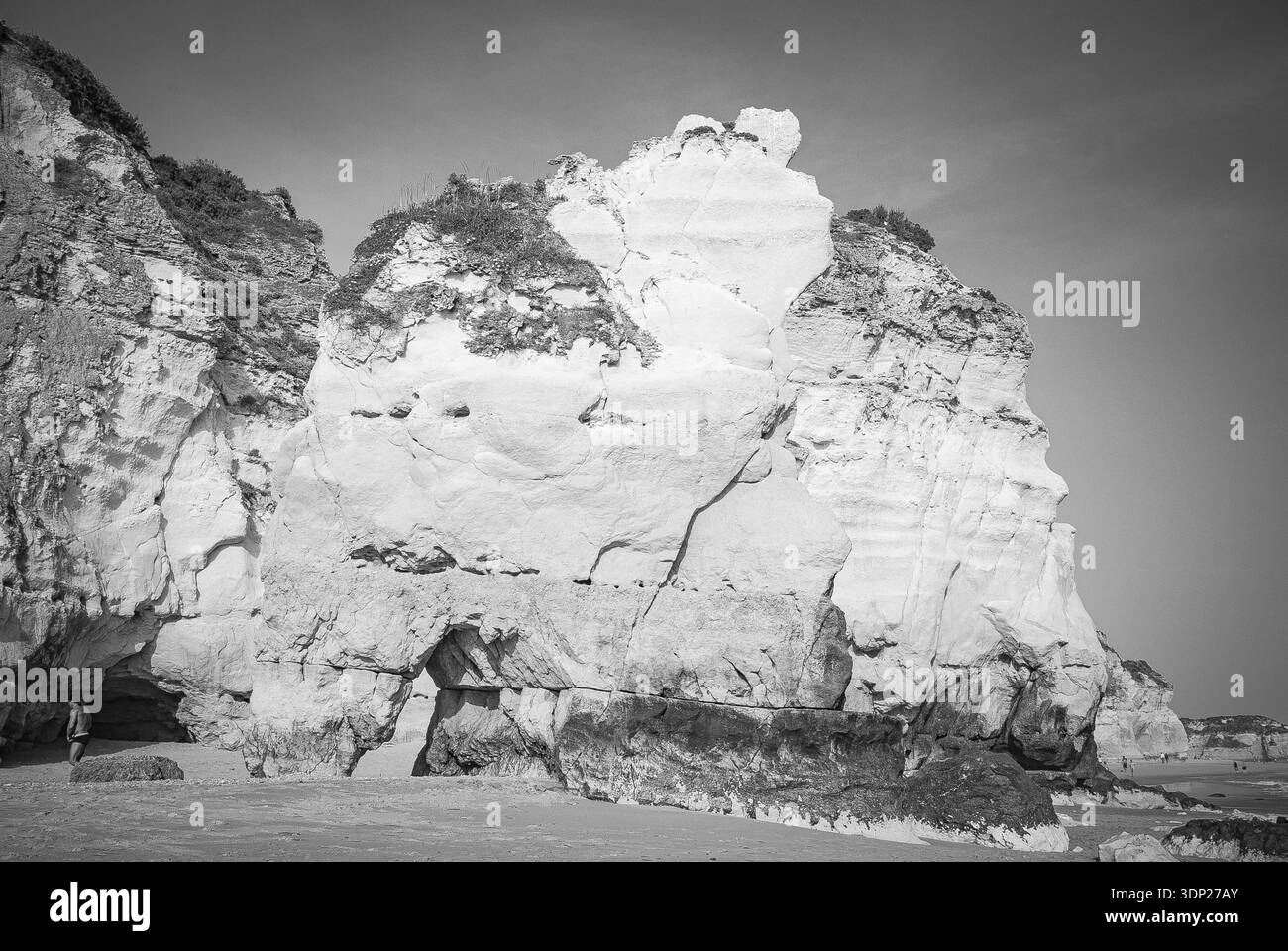 Cliff erosion layers Black and White Stock Photos & Images - Alamy