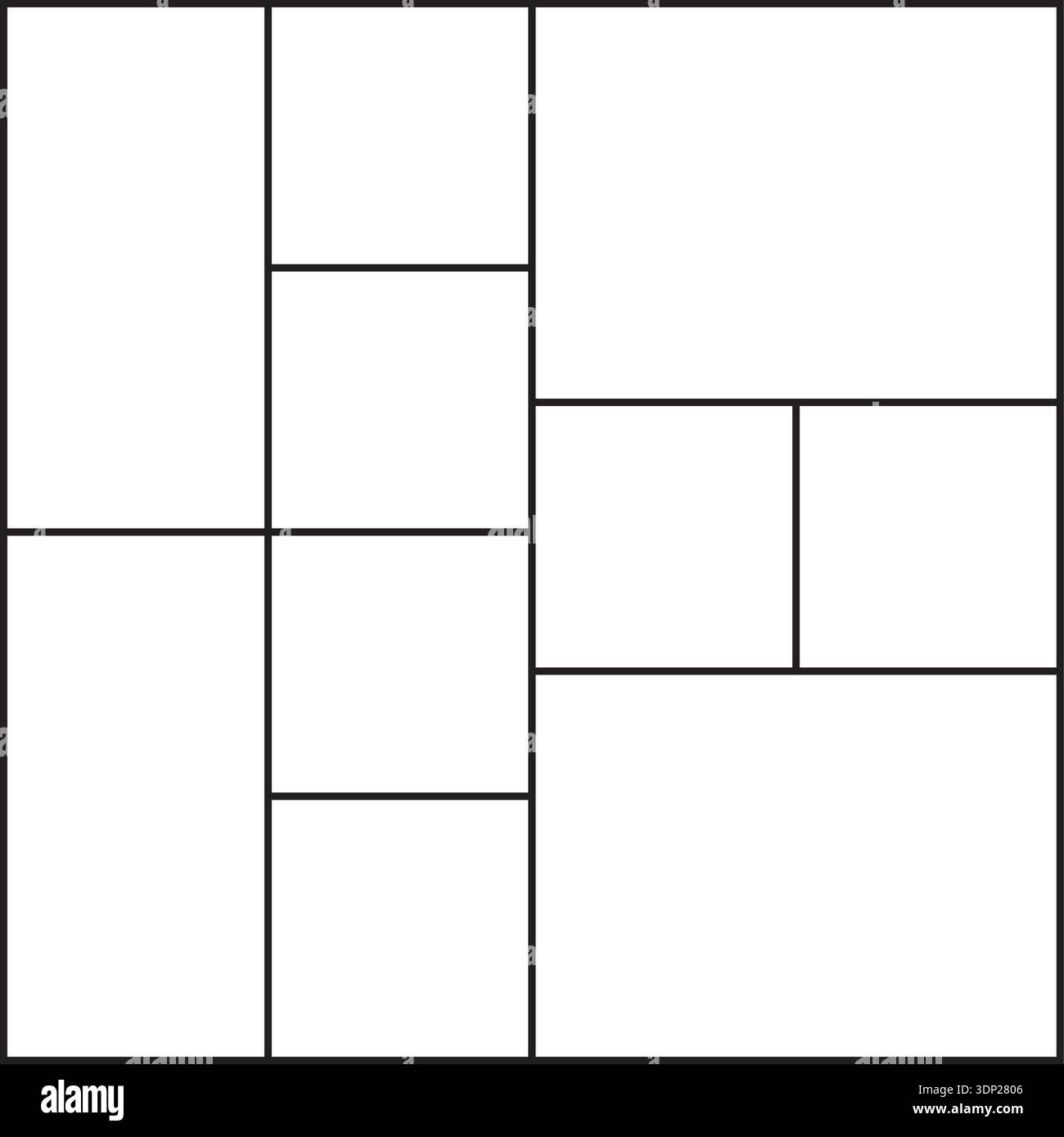 Three Rows Grid Three row grid layout hi-res stock photography and images - Alamy