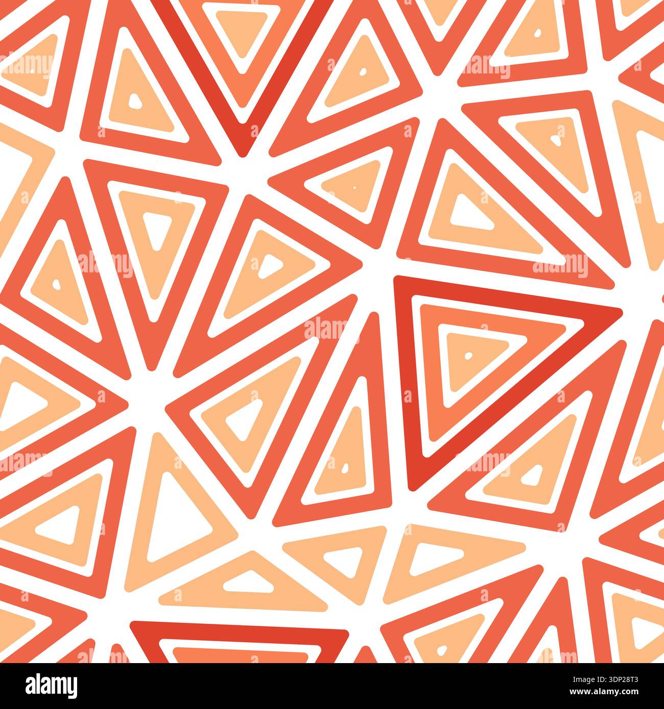 Triangle shapes background featuring large, multiple repeated inner triangles in a one-tone colored style. Stock Vector