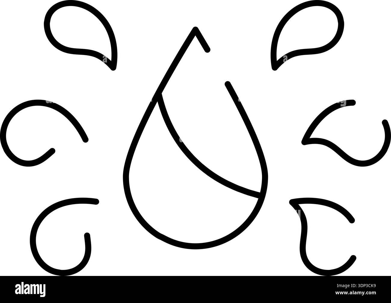Crying tear drop line art icon Stock Vector Image & Art - Alamy