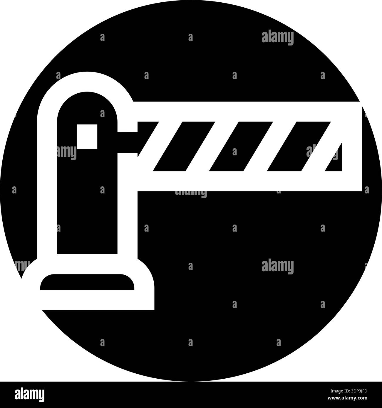 Stooping Gate Road barrier gate stopping traffic access control Stock Vector Image ...