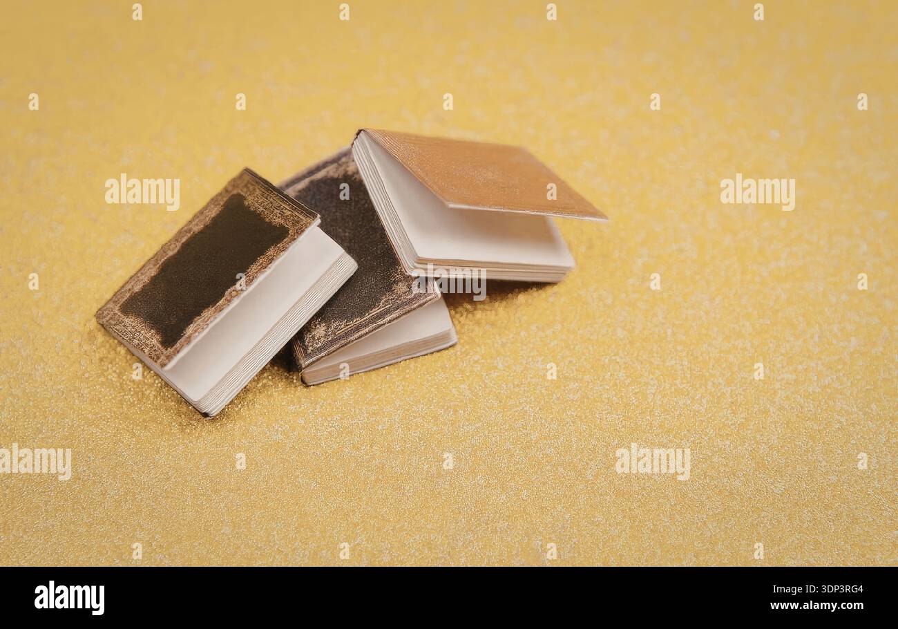 Small stack miniature books hi-res stock photography and images - Alamy