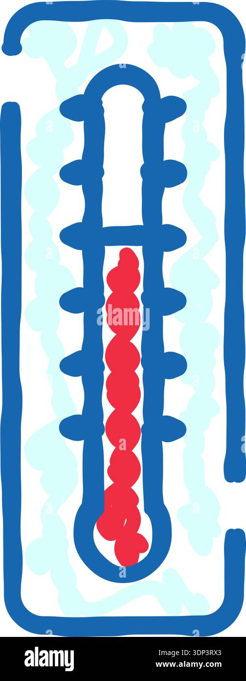 Thermometer icon showing rising temperature and heat measurement Stock ...