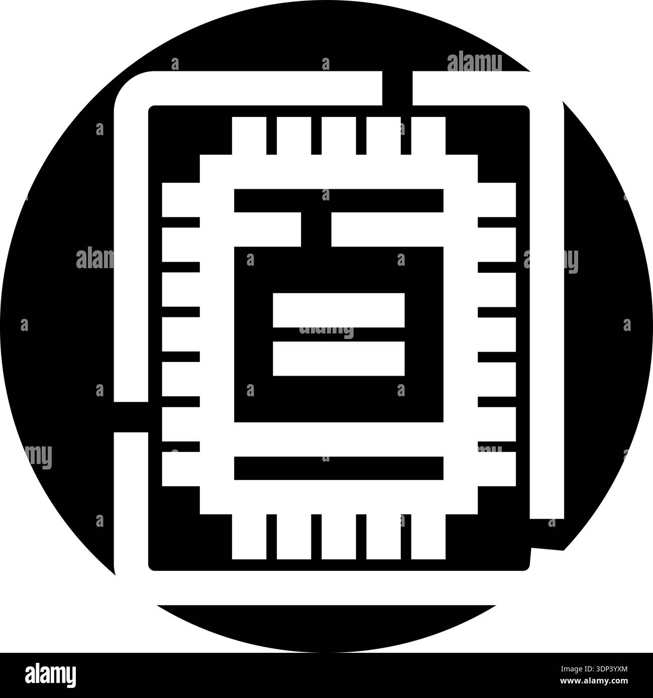 Artificial intelligence chip processing future technology data Stock ...