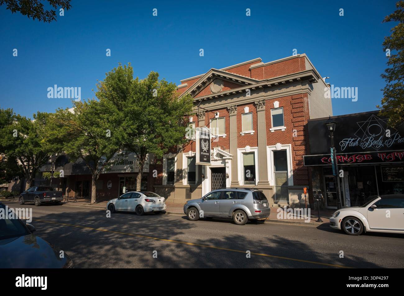 31st street, Downtown Vernon BC, Canada. Stock Photo