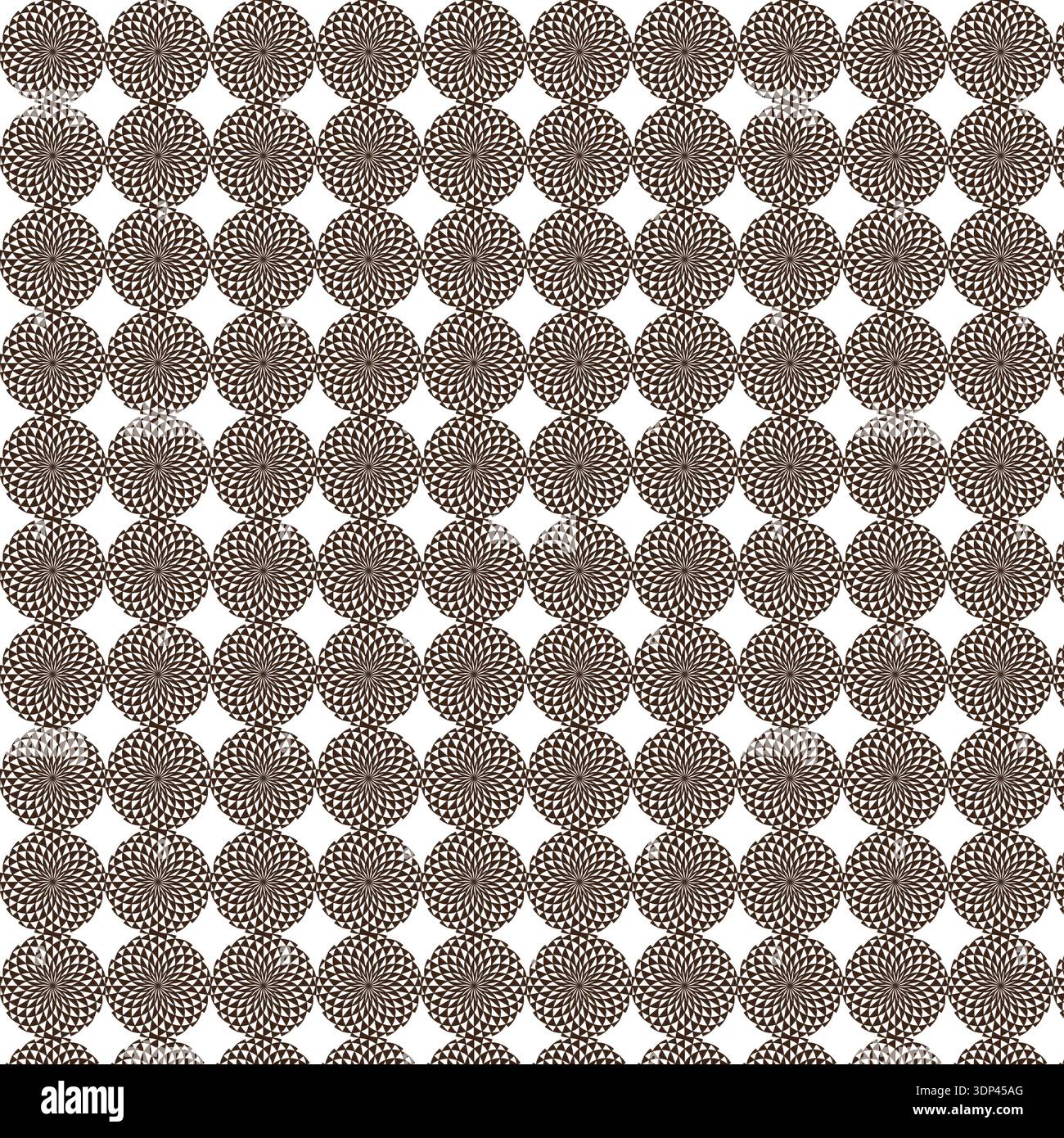 Intricate Brown Circular Pattern Texture Background Stock Vector