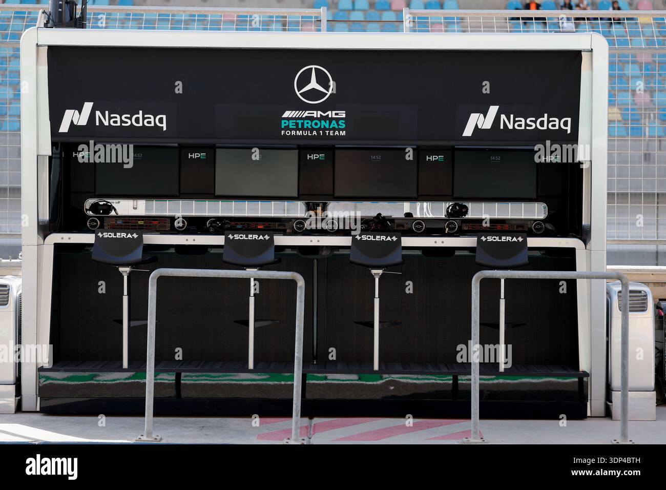 Mercedes AMG F1 Team pitwall during the Formula 1 Aramco pre-season ...