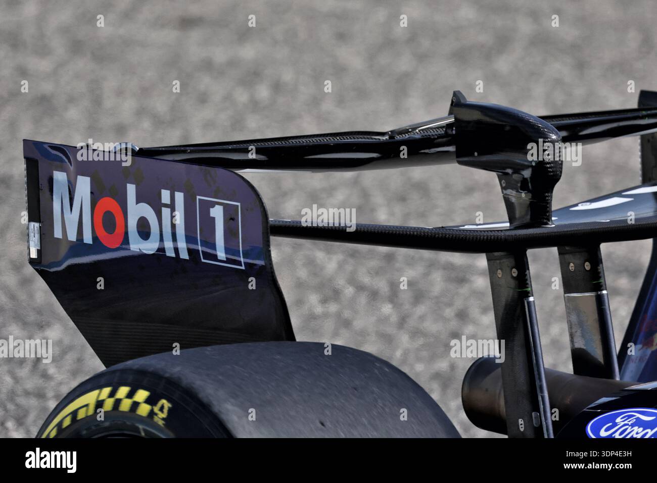 Rb22 Rear Wing Sakhir, Bahrain. 13th Feb, 2026. Max Verstappen (NLD) Red Bull Racing ...