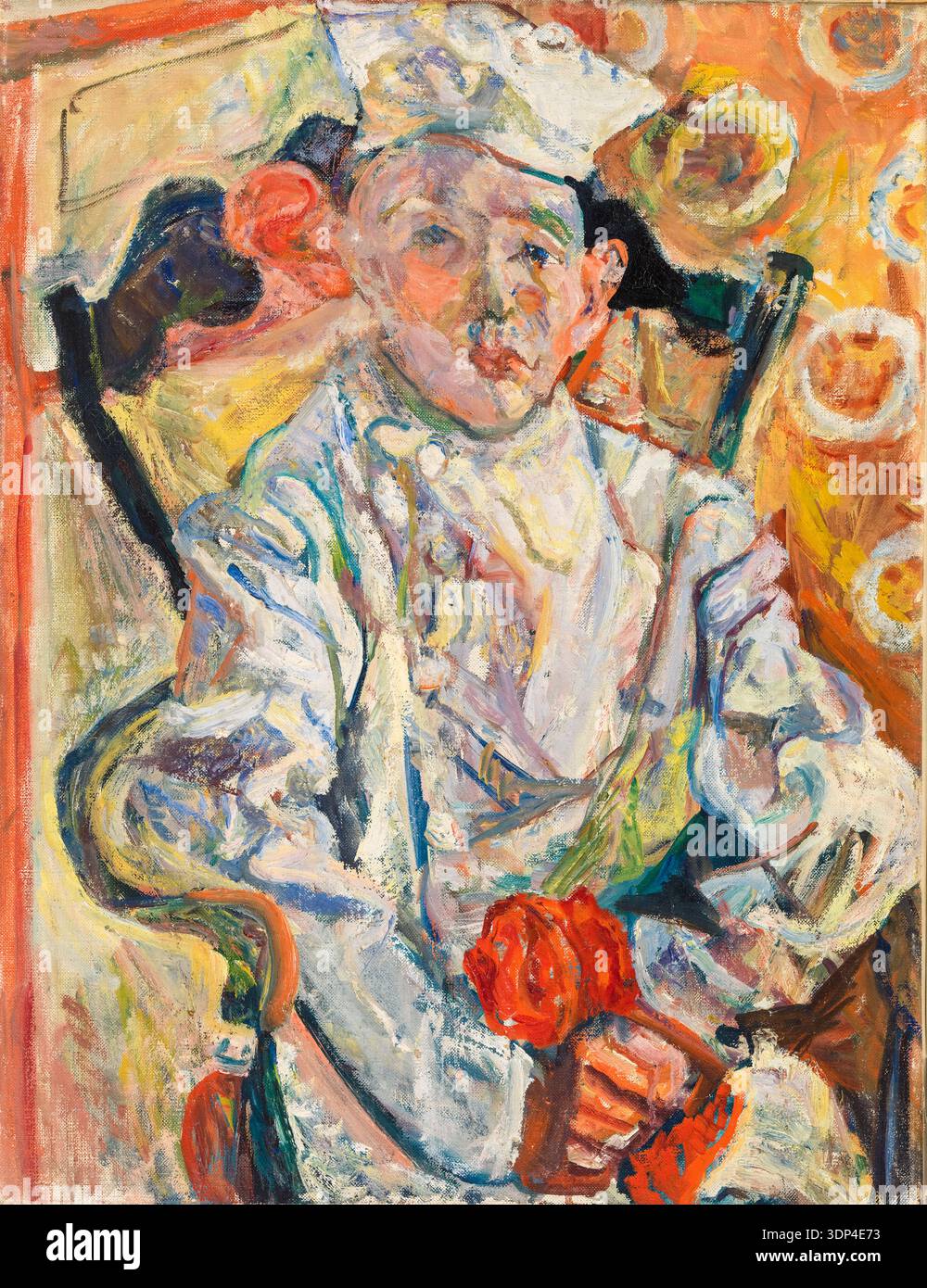 Soutine Chef Chaim Soutine, The Pastry Chef (Baker Boy), portrait painting in oil on ...