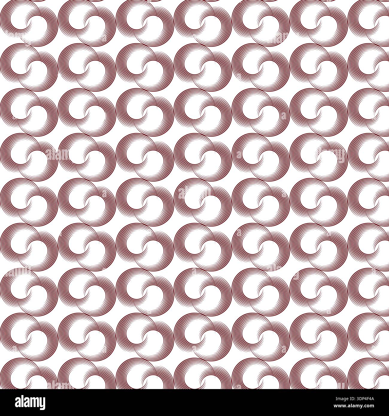 Seamless Dusty Rose Gradient Intertwined Abstract Forms Pattern Stock Vector