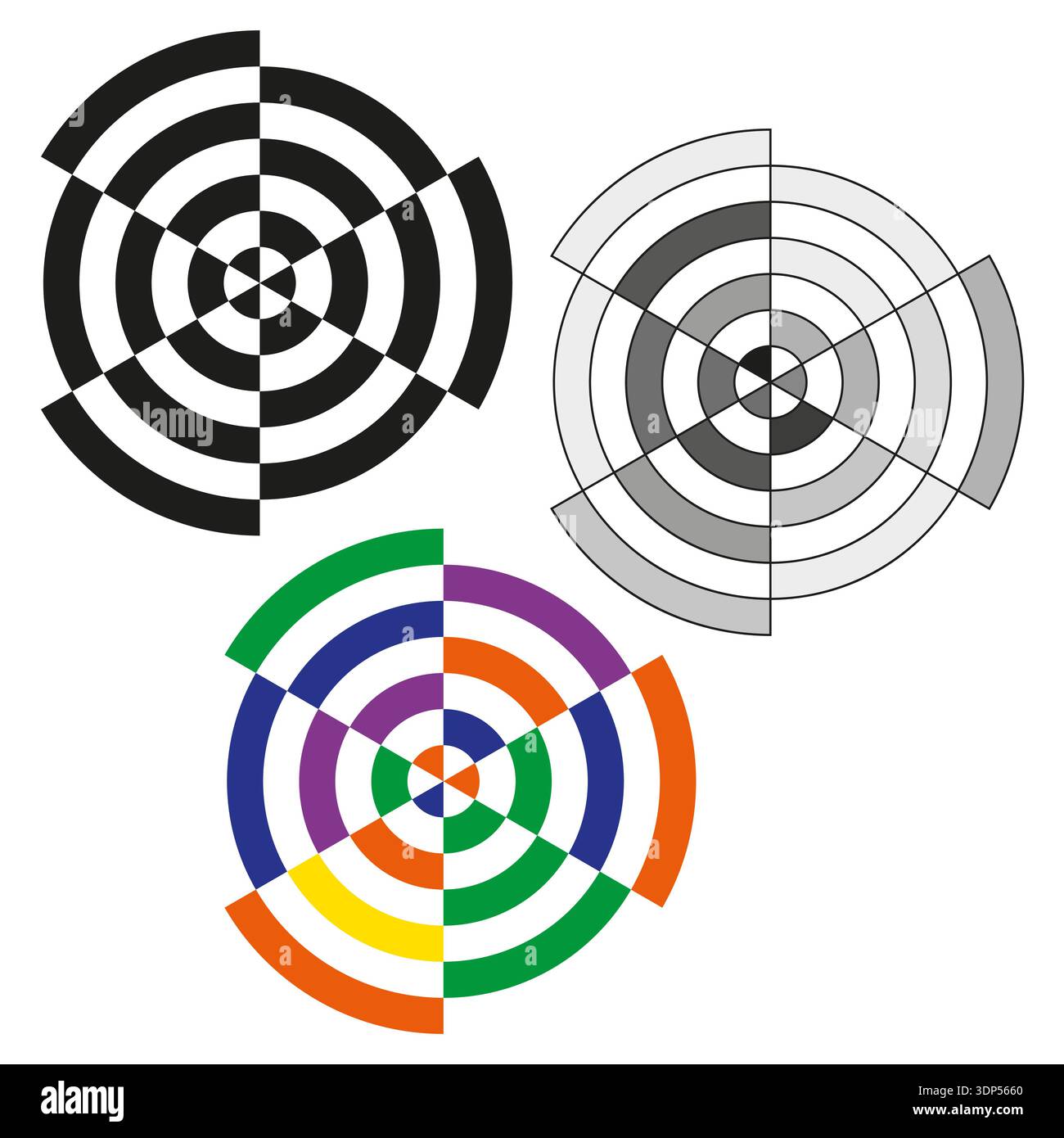 Extraordinary target illustration. Sophisticated target Vector. Outstanding circular elements. Exceptional white background. EPS 10. Stock Vector