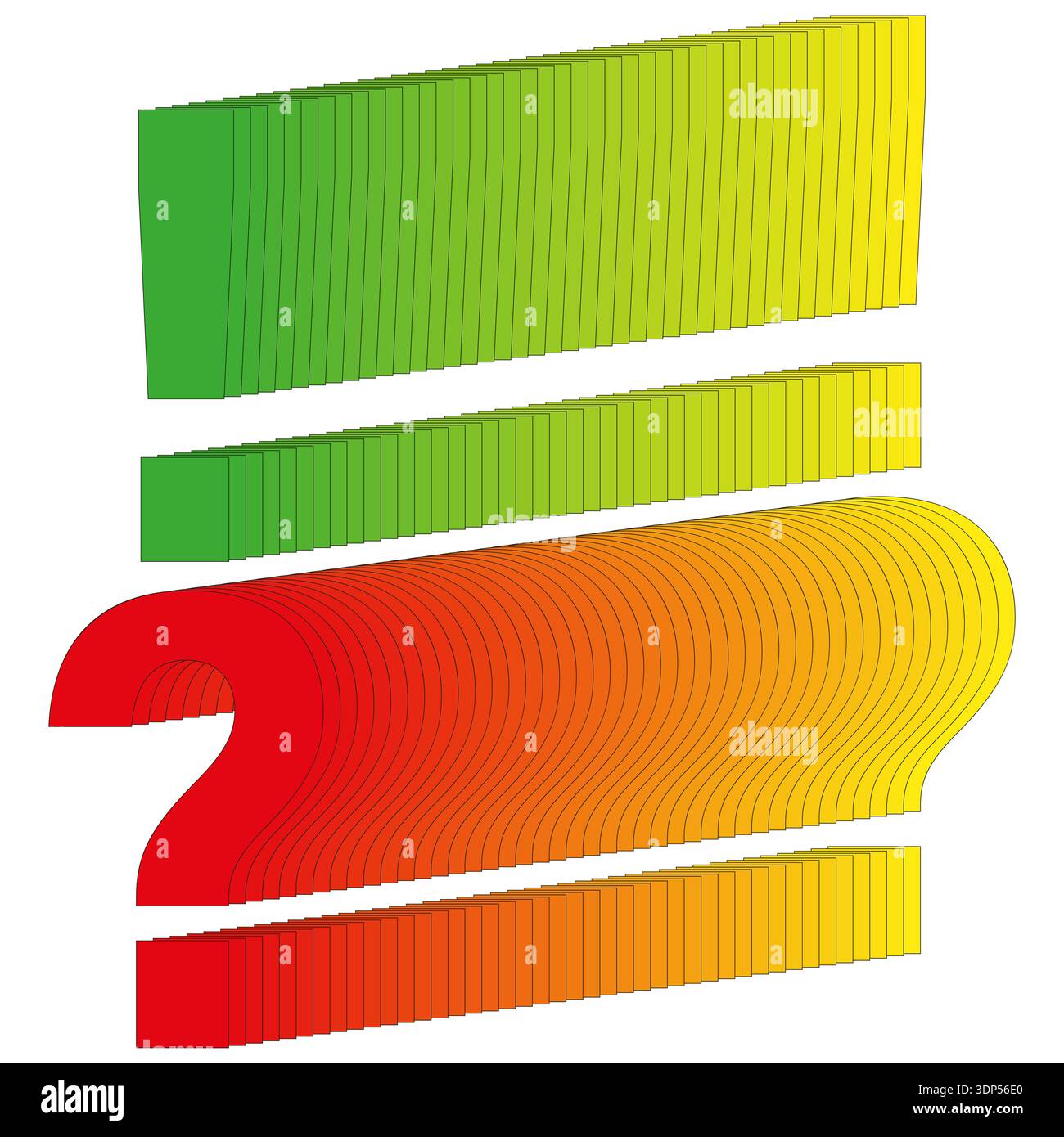 Colorful ribbon icon. Gradient fold symbol. Paper layer Vector. Abstract shape Stock Vector