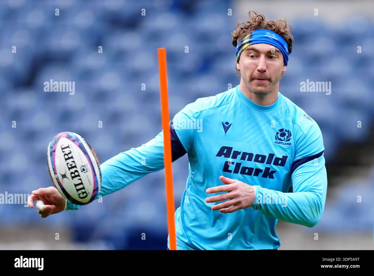 Scotland's Jamie Ritchie during a team run at Scottish Gas Murrayfield ...