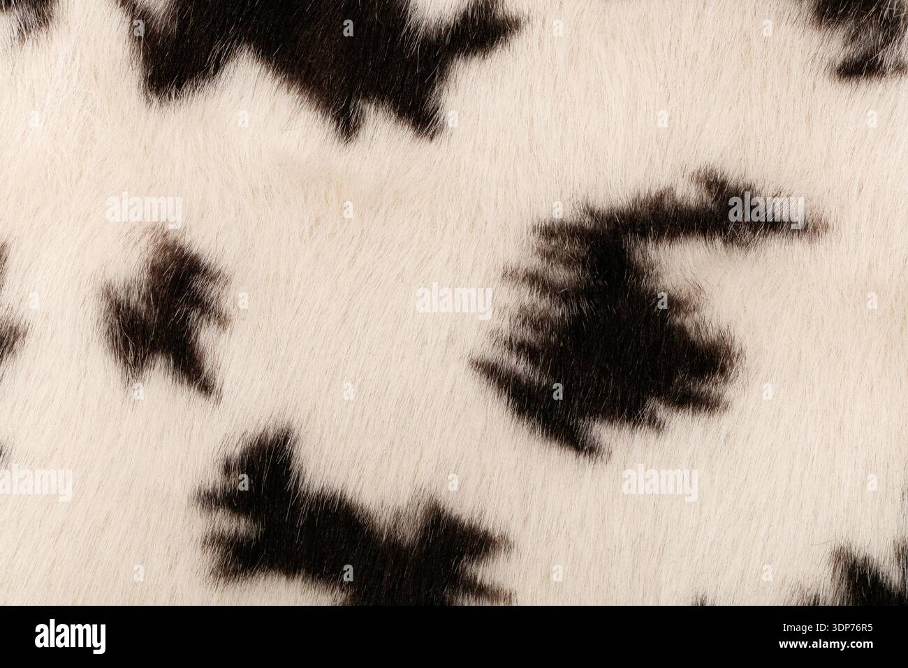 Black and white synthetic fur texture background Stock Photo