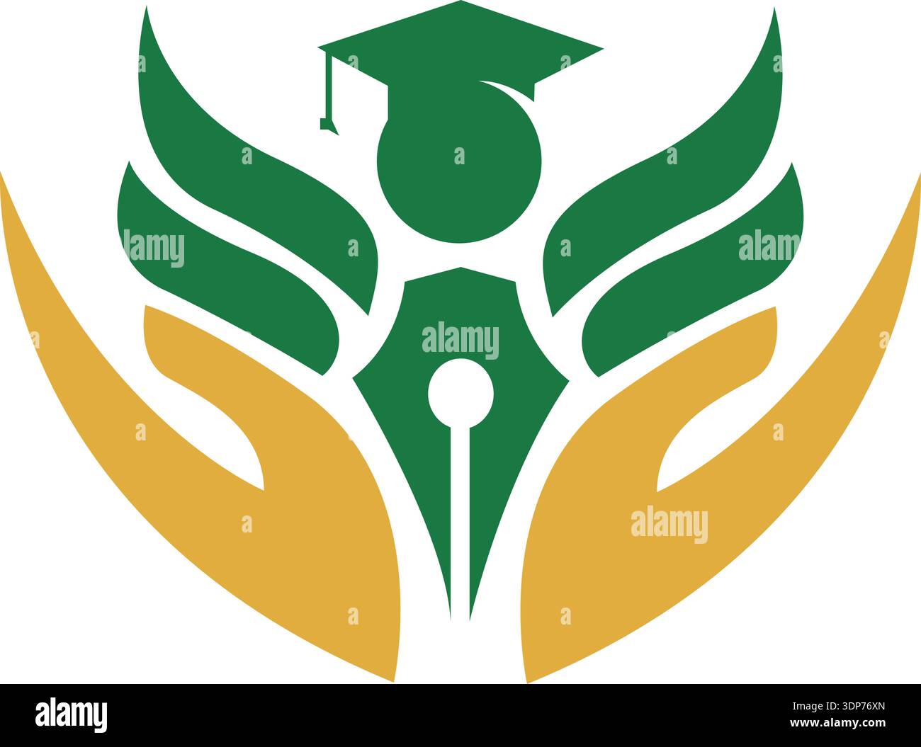 University Symbol Vector hand for education logo design Stock Vector