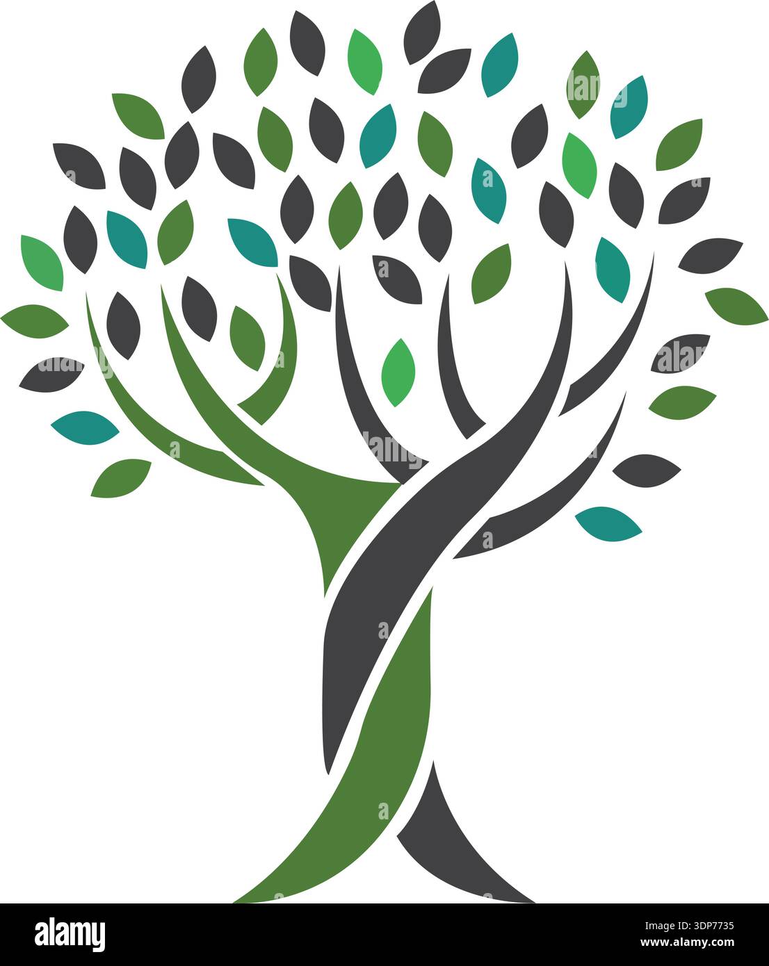 Tree logo of green ecology nature logo design vector Stock Vector Image ...