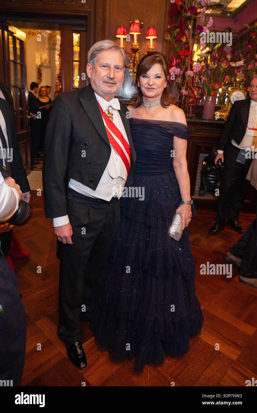 Reception before the Opera Ball at Hotel Sacher, Vienna, Austria. 12th ...