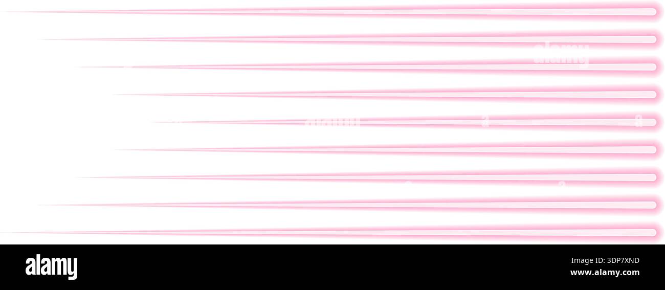 Parallel contour lines that start thin, expand in width, and extend ...
