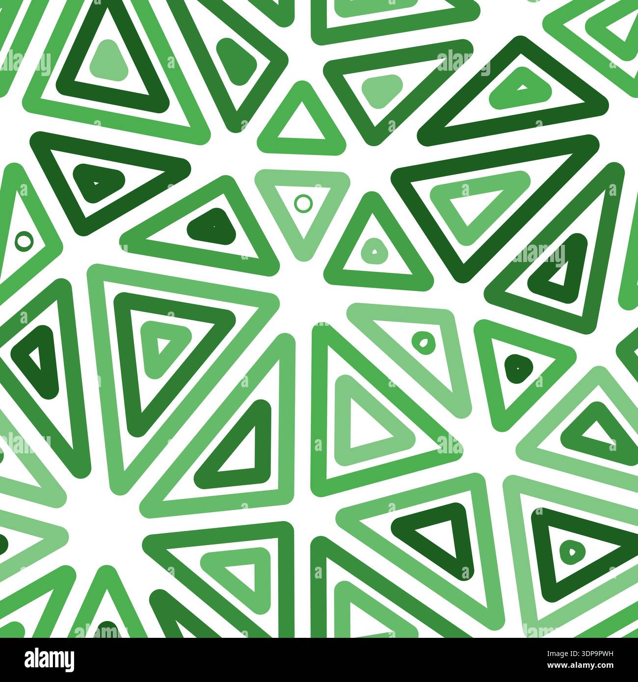 Triangles vector pattern. Multiple repeated inner triangles. Big shape size. Monotone colored style. Seamless pattern. Stylish vector tiles. Stock Vector