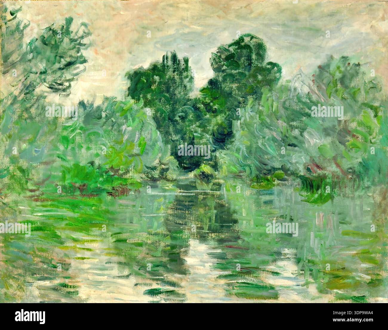 Claude Monet 'A Branch of the Seine near Vtheuil (Un bras de la Seine ...