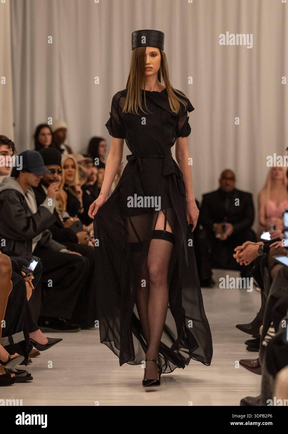 New York, NY, February 13, 2026: Model walks runway for Christian Cowan ...