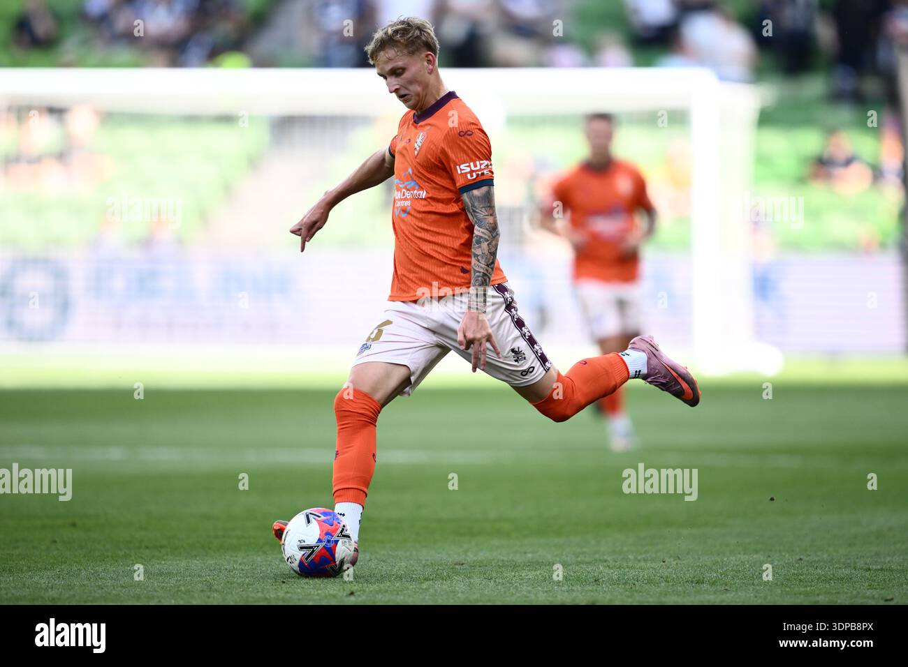 Matt Dench of the Roar during the A-League Men’s Round 17 match between ...