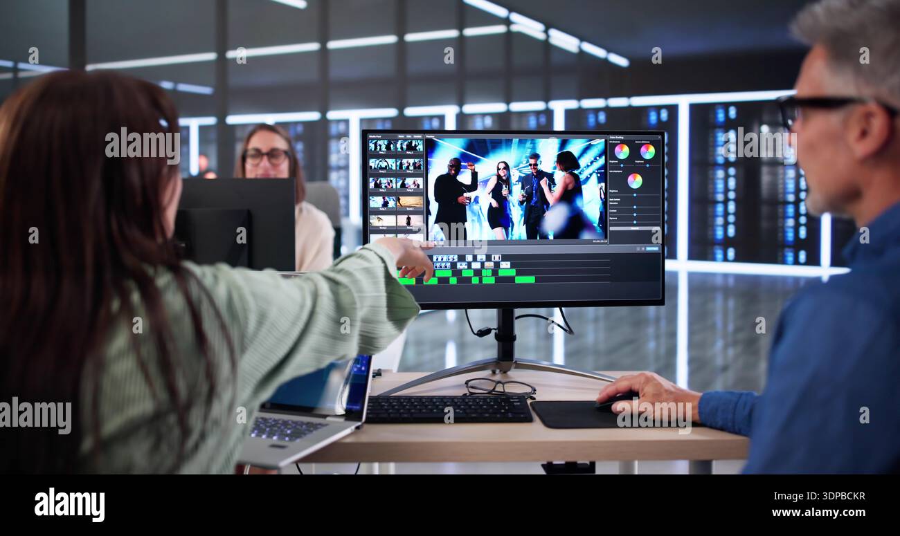 The Creative Video Editor: Transforming Ideas Into Stunning Visuals Stock Photo