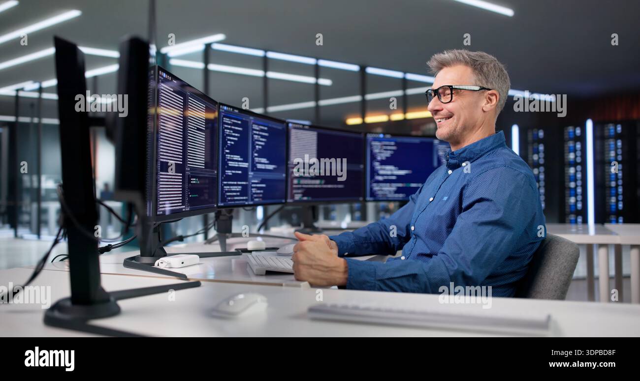 Celebrating Performance Optimization Win With New Code In Software Project. Stock Photo