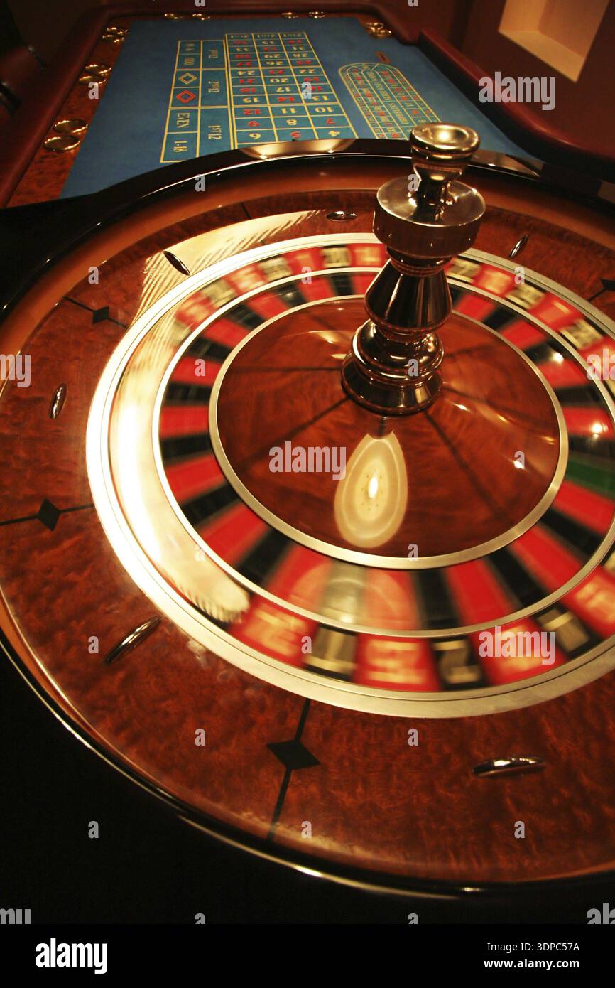 A revolve roulette in a new casino Stock Photo