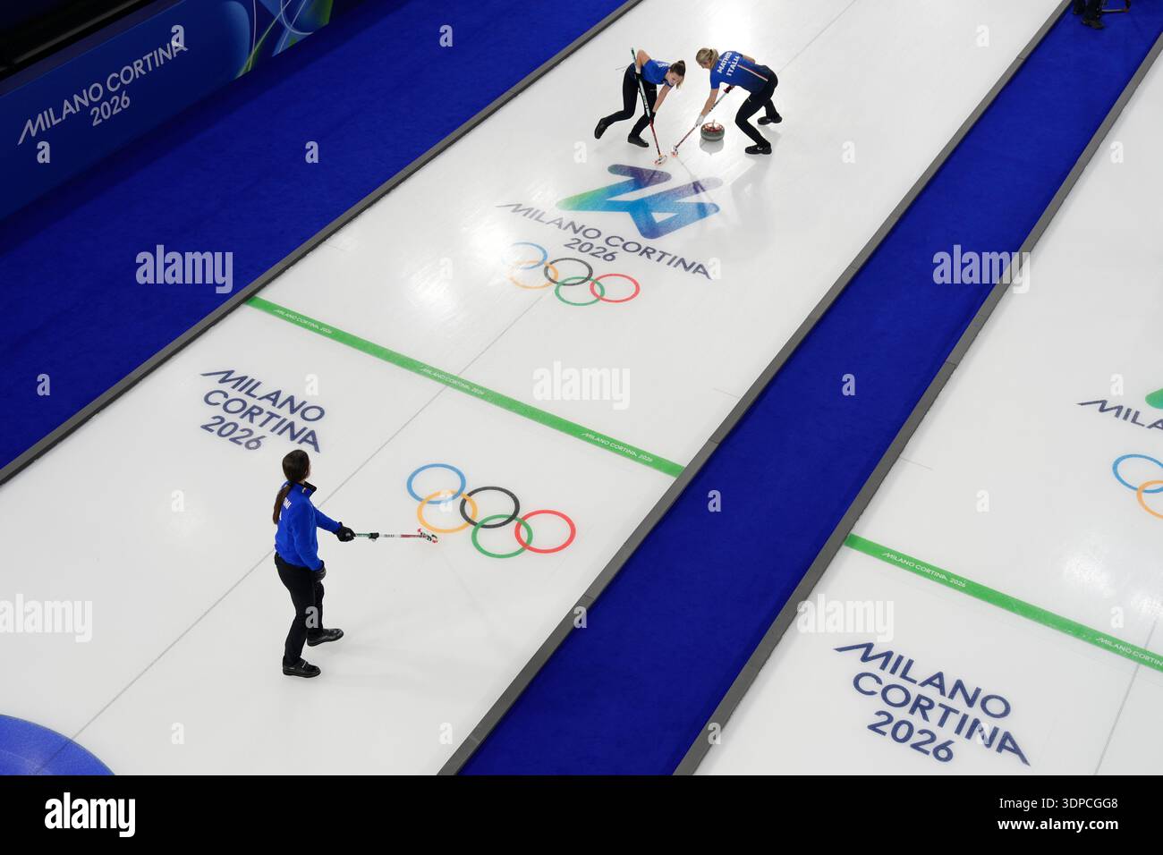 Italy's Stefania Constantini, Elena Mathis, Marta Lo Deserto compete ...