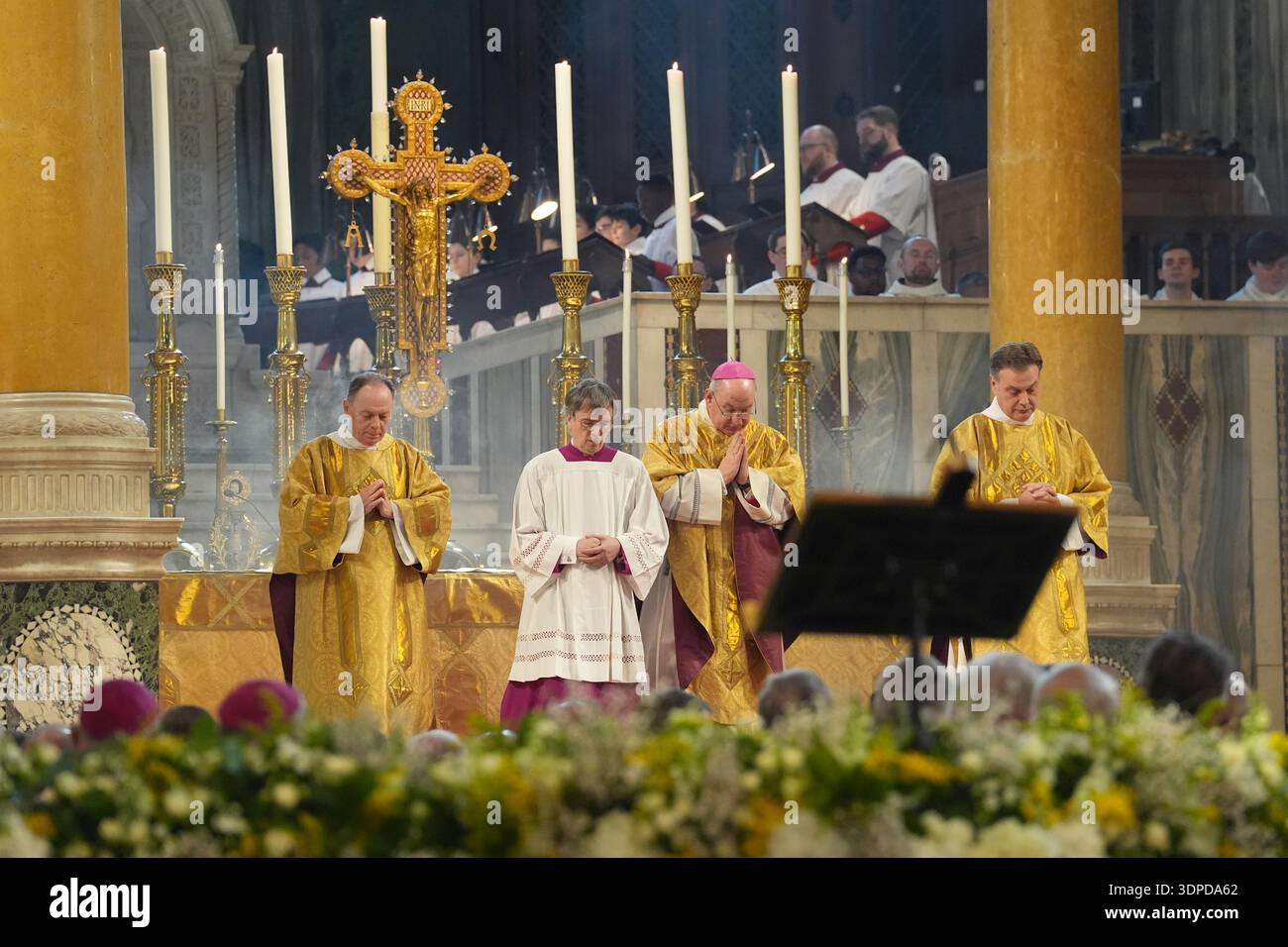 Members of the clergy during Bishop Richard Moth's installation Mass as ...