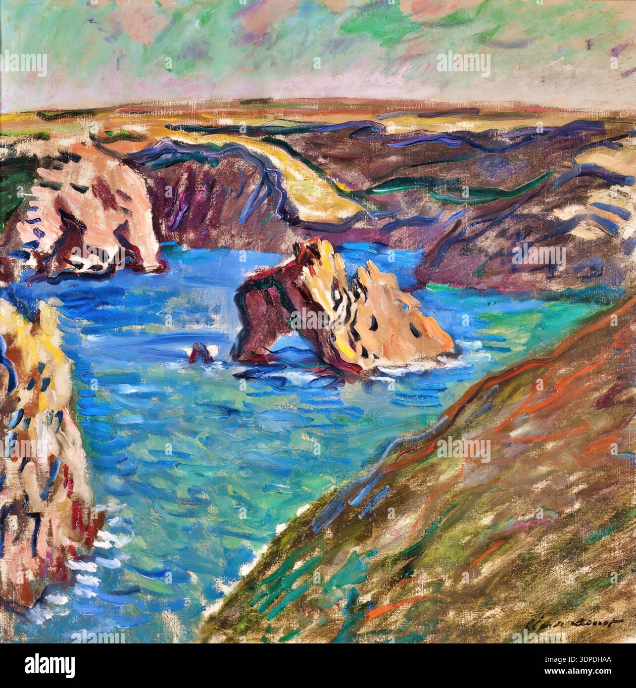 Monet Rocks Beach Claude Monet 'Belle-Ile Rocks Port Goulphar' 1886 oil canvas savage ...