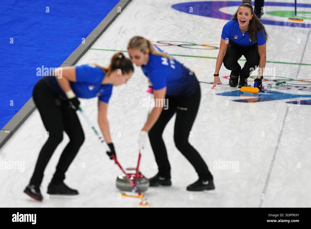 Italy's Giulia Zardini Lacedelli, Marta Lo Deserto and Elena Mathis in ...