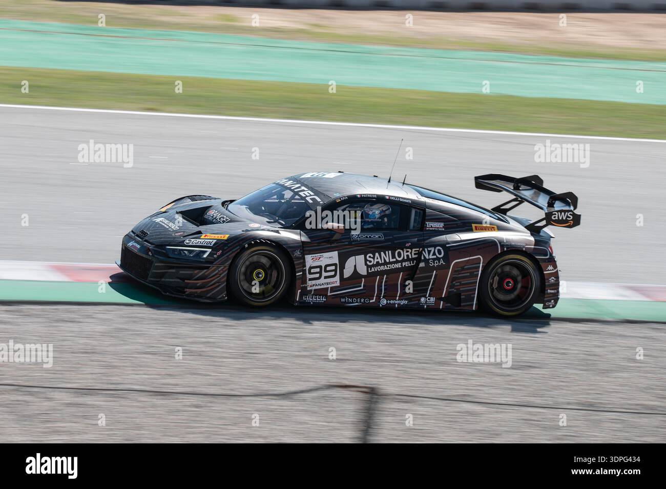 Black and brown Tresor Attempto Racing Audi R8 LMS GT3 EVO II with ...