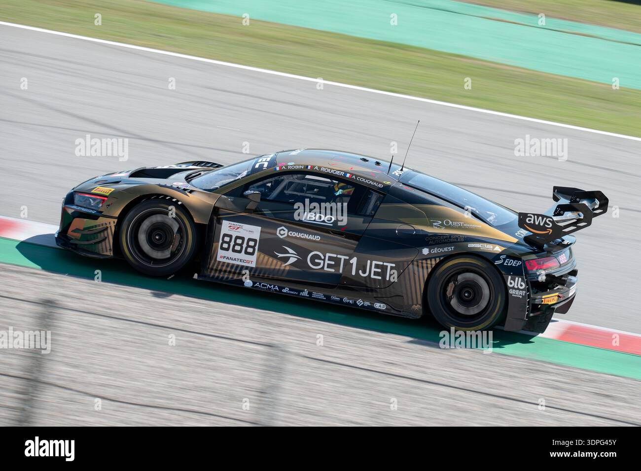 Gold and black CSA Racing Audi R8 LMS GT3 EVO II featuring GET1JET ...