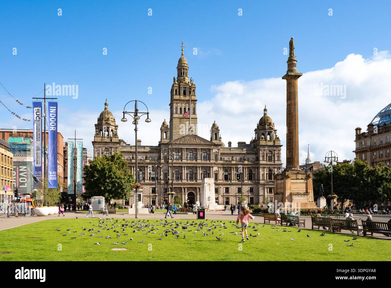Glasgow City Chambers, George Square, Glasgow, Scotland, UK Stock Photo
