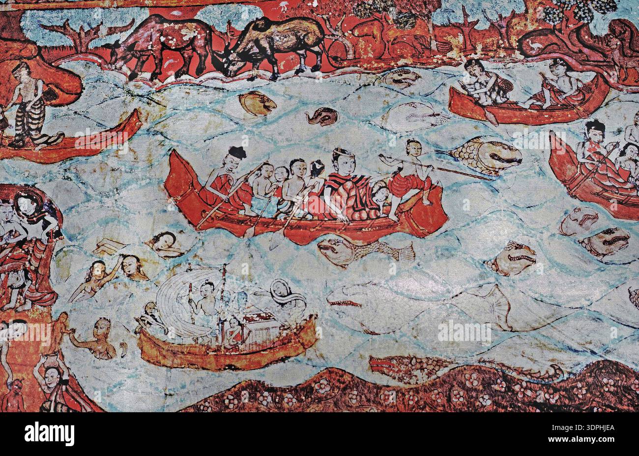 Burmese boat painting hi-res stock photography and images - Alamy