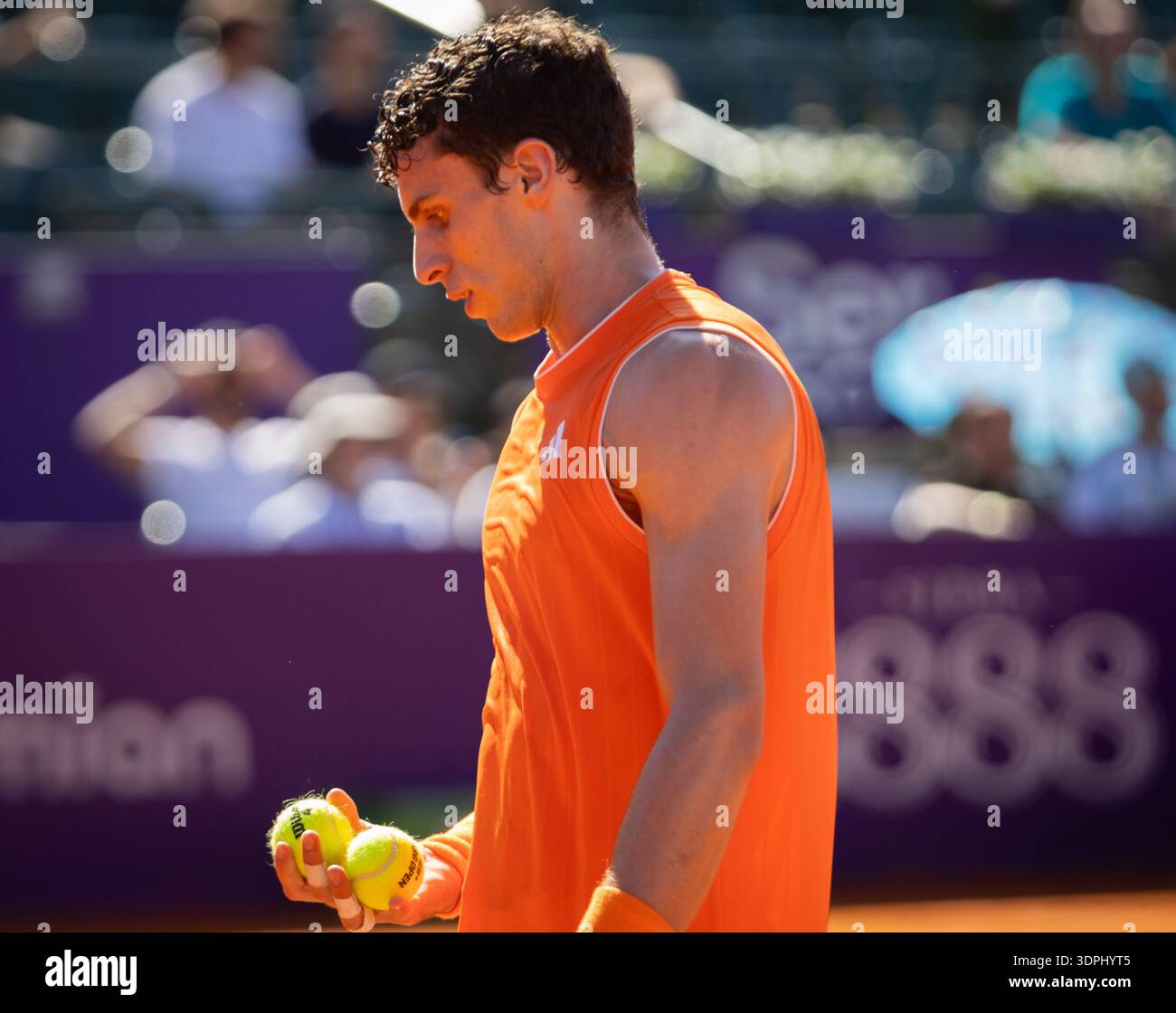 Argentinian player Juan Manuel Cerundolo at ATP 250 Argentina Open 2026 ...