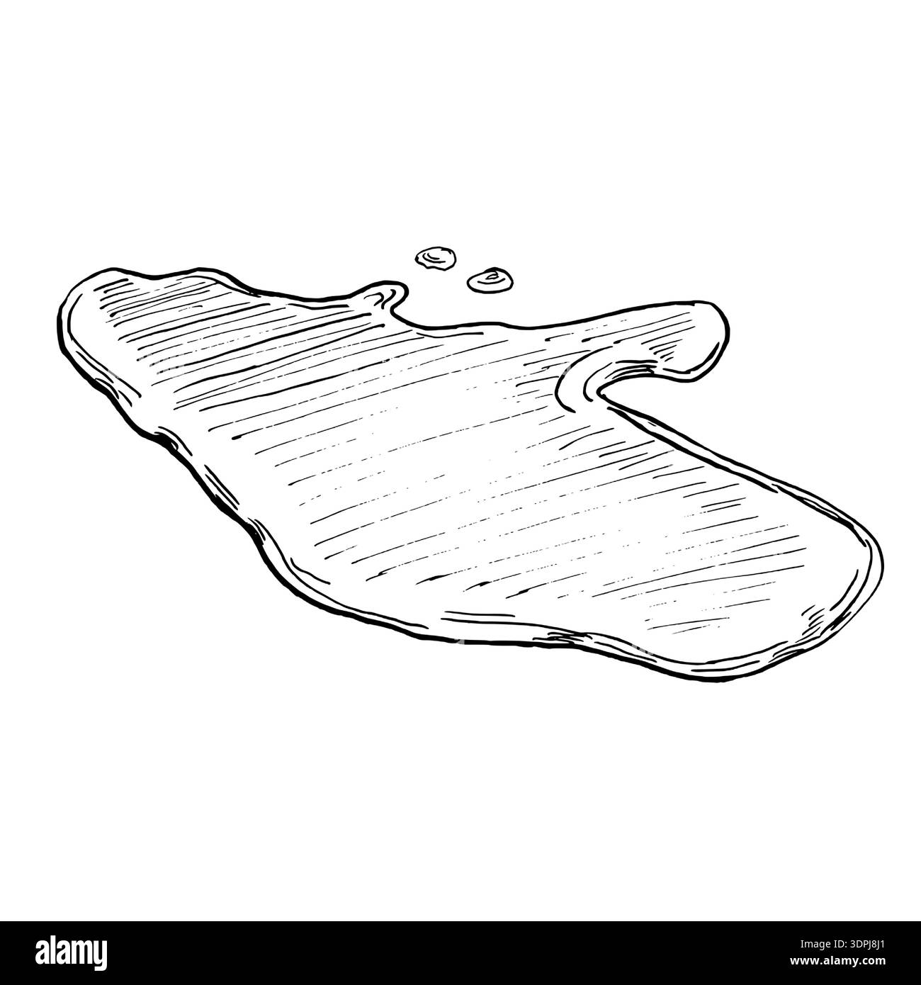 Puddle. A realistic coffee-themed vector illustration for menu design ...