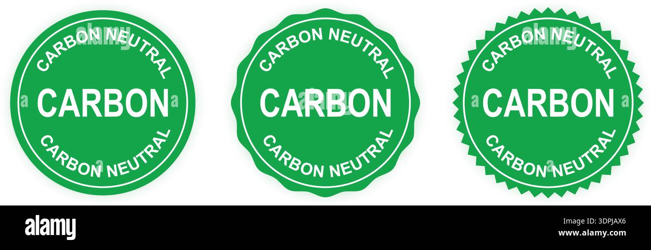 Carbon Neutral Eco Certification Badge Collection – Green Sustainable ...