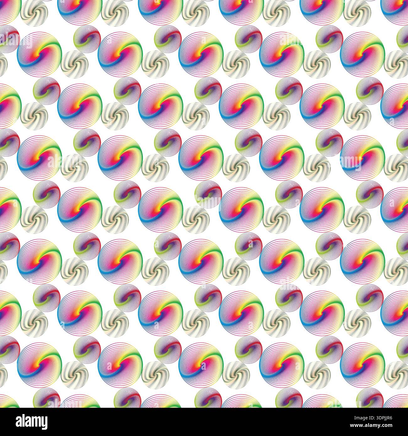 Vibrant Gradient Orbs with Swirling Vortex Pattern Design Stock Vector