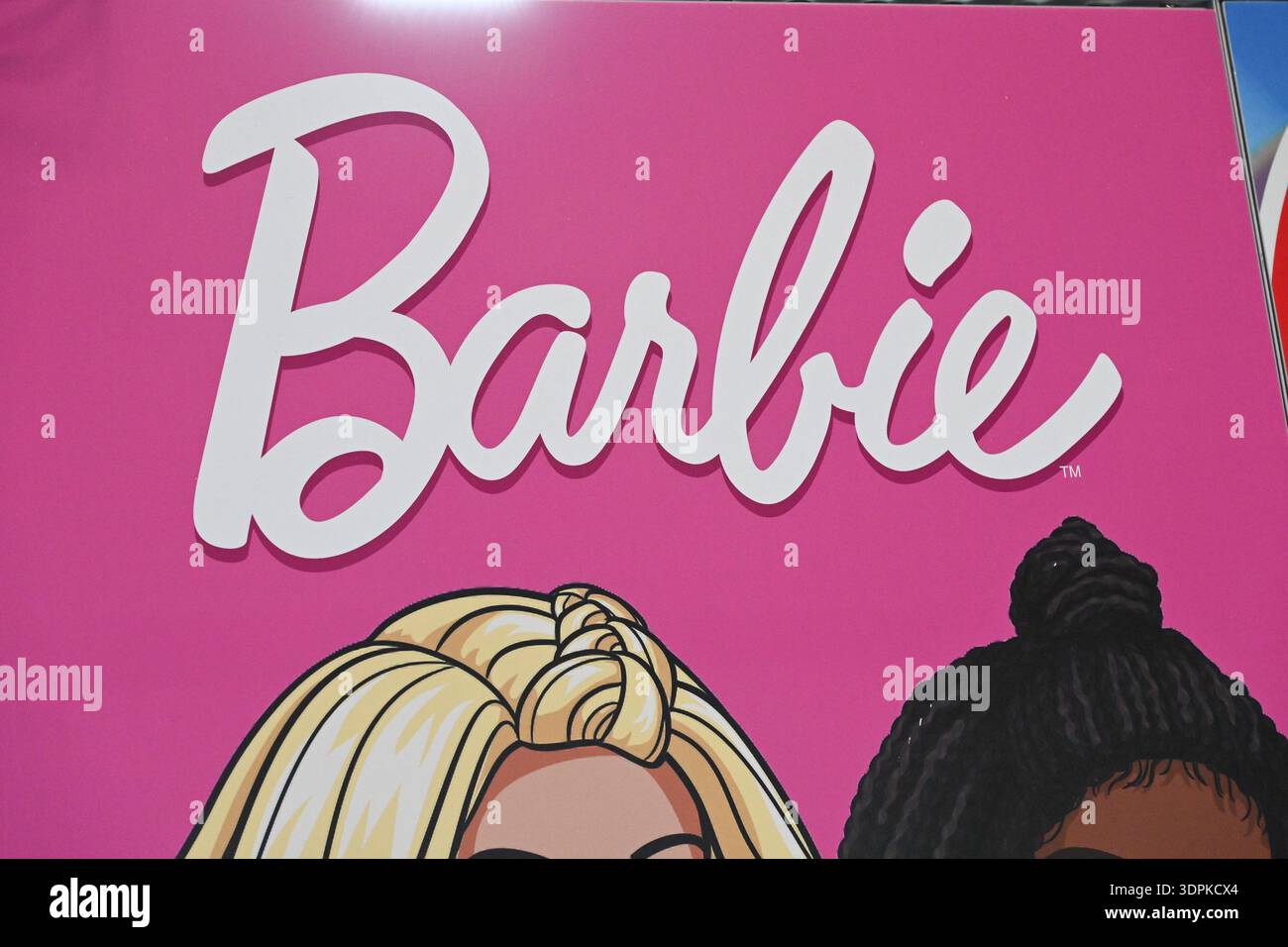 Barbie Signage on Day 1 of the North American International Toy Fair ...