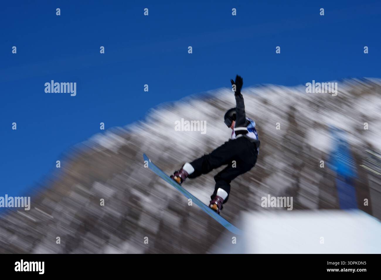 Remans Belgium's Sky Remans competes during the women's snowboarding ...