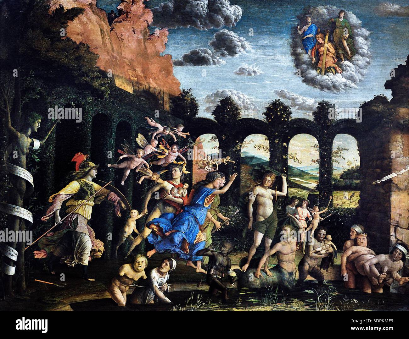 皐月惠　永劫の庭　Minerva Minerva expelling the vices from the garden of virtue hi-res stock