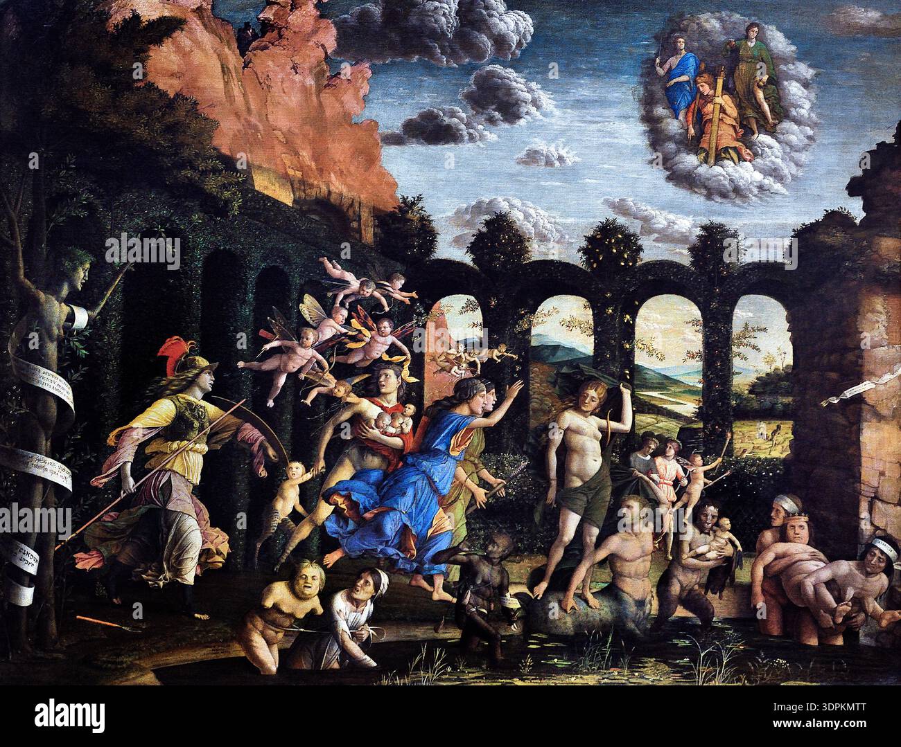 Minerva expelling the vices from the garden of virtue hi-res stock