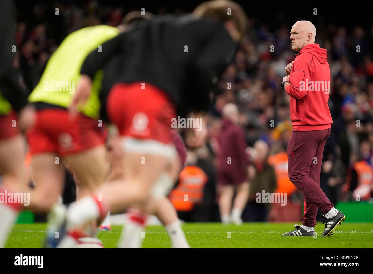 Wales head coach Steve Tandy during the Guinness Men's Six Nations ...