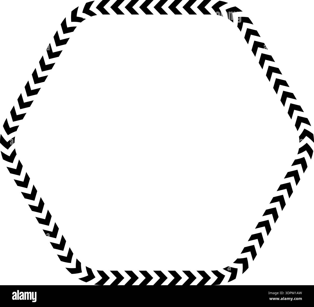A graphic line forming a six-sided polygon with rounded corners Stock ...